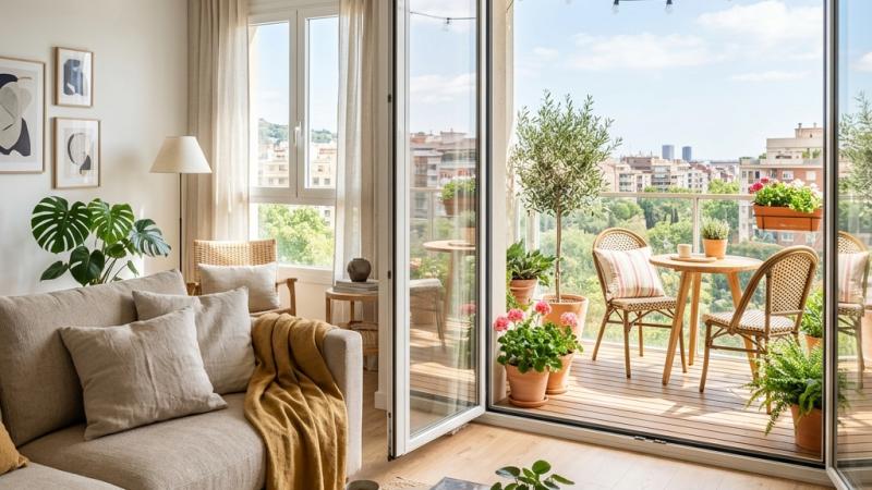 Apartamento com varanda em Jardins